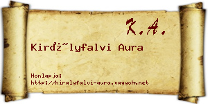 Királyfalvi Aura névjegykártya